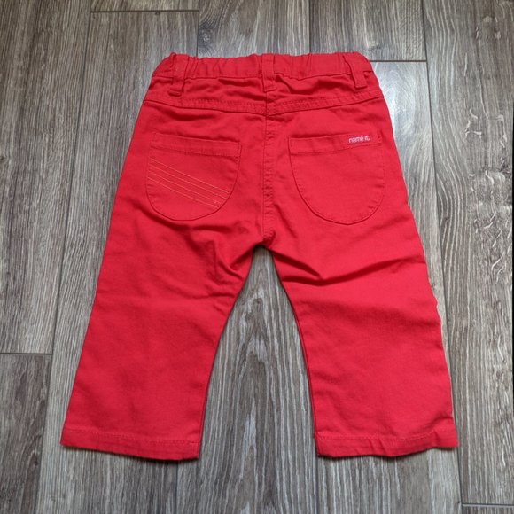 NWT Baby Girl (6-9M) - NAME IT 5pocket Red Jeans - Picture 2 of 5